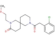 8-[(2-chlorophenyl)acetyl]-2-(2-methoxyethyl)-2,8-diazaspiro[5.5]undecan-3-one
