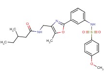 N-{[2-(3-{[(4-methoxyphenyl)sulfonyl]amino}phenyl)-5-methyl-1,3-oxazol-4-yl]methyl}-3-methylpentanamide