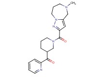 {1-[(5-methyl-5,6,7,8-tetrahydro-4H-pyrazolo[1,5-a][1,4]diazepin-2-yl)carbonyl]piperidin-3-yl}(pyridin-2-yl)methanone
