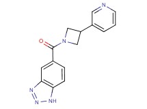 5-{[3-(3-pyridinyl)-1-azetidinyl]carbonyl}-1H-1,2,3-benzotriazole