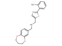 (3,4-dihydro-2H-1,5-benzodioxepin-7-ylmethyl){[2-(2-methylphenyl)-1,3-thiazol-5-yl]methyl}amine