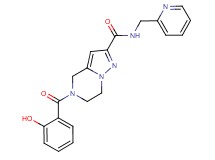 5-(2-hydroxybenzoyl)-N-(pyridin-2-ylmethyl)-4,5,6,7-tetrahydropyrazolo[1,5-a]pyrazine-2-carboxamide