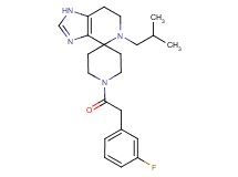 1'-[(3-fluorophenyl)acetyl]-5-isobutyl-1,5,6,7-tetrahydrospiro[imidazo[4,5-c]pyridine-4,4'-piperidine]