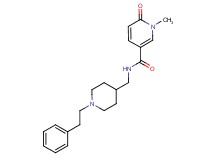 1-methyl-6-oxo-N-{[1-(2-phenylethyl)piperidin-4-yl]methyl}-1,6-dihydropyridine-3-carboxamide