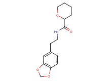 N-[2-(1,3-benzodioxol-5-yl)ethyl]tetrahydro-2H-pyran-2-carboxamide