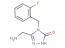 5-(aminomethyl)-4-(2-fluorobenzyl)-2,4-dihydro-3H-1,2,4-triazol-3-one