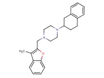 1-[(3-methyl-1-benzofuran-2-yl)methyl]-4-(1,2,3,4-tetrahydronaphthalen-2-yl)piperazine