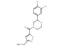 2-(3,4-dichlorophenyl)-4-[(3-ethylisoxazol-5-yl)carbonyl]morpholine