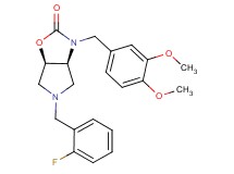 (3aS*,6aR*)-3-(3,4-dimethoxybenzyl)-5-(2-fluorobenzyl)hexahydro-2H-pyrrolo[3,4-d][1,3]oxazol-2-one