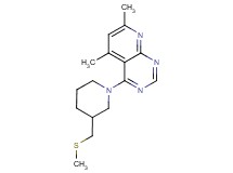 5,7-dimethyl-4-{3-[(methylthio)methyl]piperidin-1-yl}pyrido[2,3-d]pyrimidine