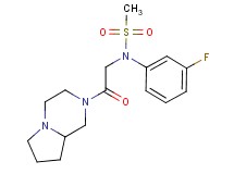 N-(3-fluorophenyl)-N-[2-(hexahydropyrrolo[1,2-a]pyrazin-2(1H)-yl)-2-oxoethyl]methanesulfonamide