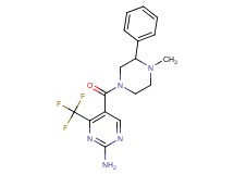 5-[(4-methyl-3-phenylpiperazin-1-yl)carbonyl]-4-(trifluoromethyl)pyrimidin-2-amine