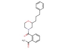1-(2-{[2-(3-phenylpropyl)-4-morpholinyl]carbonyl}phenyl)ethanone