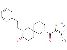 8-[(4-methyl-1,2,3-thiadiazol-5-yl)carbonyl]-2-(2-pyridin-2-ylethyl)-2,8-diazaspiro[5.5]undecan-3-one