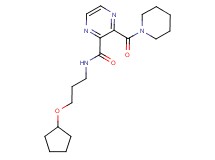 N-[3-(cyclopentyloxy)propyl]-3-(piperidin-1-ylcarbonyl)pyrazine-2-carboxamide