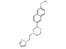 2-(6-methoxy-2-naphthyl)-4-[2-(1H-pyrazol-1-yl)ethyl]morpholine