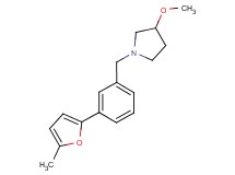3-methoxy-1-[3-(5-methyl-2-furyl)benzyl]pyrrolidine