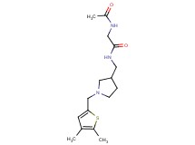 N~2~-acetyl-N~1~-({1-[(4,5-dimethyl-2-thienyl)methyl]pyrrolidin-3-yl}methyl)glycinamide