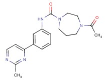 4-acetyl-N-[3-(2-methylpyrimidin-4-yl)phenyl]-1,4-diazepane-1-carboxamide