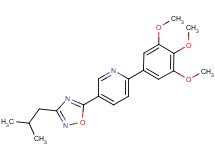 5-(3-isobutyl-1,2,4-oxadiazol-5-yl)-2-(3,4,5-trimethoxyphenyl)pyridine