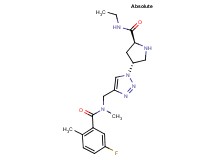 (4R)-N-ethyl-4-(4-{[(5-fluoro-2-methylbenzoyl)(methyl)amino]methyl}-1H-1,2,3-triazol-1-yl)-L-prolinamide hydrochloride