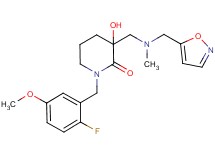 1-(2-fluoro-5-methoxybenzyl)-3-hydroxy-3-{[(isoxazol-5-ylmethyl)(methyl)amino]methyl}piperidin-2-one