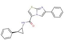 6-phenyl-N-[(1R*,2S*)-2-phenylcyclopropyl]imidazo[2,1-b][1,3]thiazole-3-carboxamide