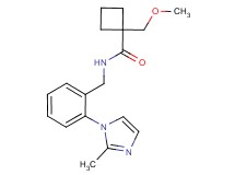 1-(methoxymethyl)-N-[2-(2-methyl-1H-imidazol-1-yl)benzyl]cyclobutanecarboxamide