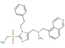 1-[2-(ethylsulfonyl)-1-(2-phenylethyl)-1H-imidazol-5-yl]-N-(5-isoquinolinylmethyl)-N-methylmethanamine