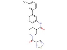 N-(3'-methyl-3-biphenylyl)-1-(1,2,5-thiadiazol-3-ylcarbonyl)-3-piperidinecarboxamide