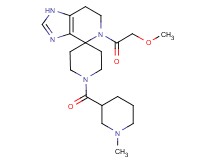 5-(methoxyacetyl)-1'-[(1-methylpiperidin-3-yl)carbonyl]-1,5,6,7-tetrahydrospiro[imidazo[4,5-c]pyridine-4,4'-piperidine]