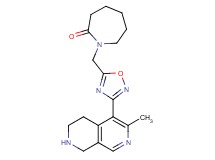 1-{[3-(3-methyl-5,6,7,8-tetrahydro-2,7-naphthyridin-4-yl)-1,2,4-oxadiazol-5-yl]methyl}-2-azepanone hydrochloride