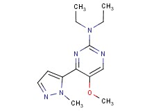 N,N-diethyl-5-methoxy-4-(1-methyl-1H-pyrazol-5-yl)-2-pyrimidinamine
