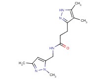 3-(4,5-dimethyl-1H-pyrazol-3-yl)-N-[(1,3-dimethyl-1H-pyrazol-5-yl)methyl]propanamide