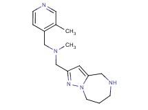 N-methyl-1-(3-methyl-4-pyridinyl)-N-(5,6,7,8-tetrahydro-4H-pyrazolo[1,5-a][1,4]diazepin-2-ylmethyl)methanamine