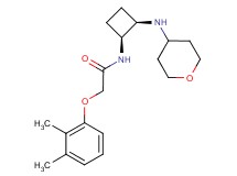 2-(2,3-dimethylphenoxy)-N-[(1S*,2R*)-2-(tetrahydro-2H-pyran-4-ylamino)cyclobutyl]acetamide