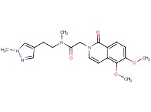2-(5,6-dimethoxy-1-oxoisoquinolin-2(1H)-yl)-N-methyl-N-[2-(1-methyl-1H-pyrazol-4-yl)ethyl]acetamide