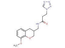 N-[(8-methoxy-3,4-dihydro-2H-chromen-3-yl)methyl]-3-(1H-tetrazol-1-yl)propanamide