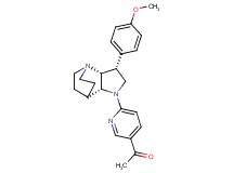 1-{6-[(3R*,3aR*,7aR*)-3-(4-methoxyphenyl)hexahydro-4,7-ethanopyrrolo[3,2-b]pyridin-1(2H)-yl]pyridin-3-yl}ethanone