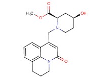 methyl (2R*,4S*)-4-hydroxy-1-[(5-oxo-2,3-dihydro-1H,5H-pyrido[3,2,1-ij]quinolin-7-yl)methyl]piperidine-2-carboxylate
