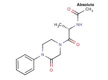 N-[(1S)-1-methyl-2-oxo-2-(3-oxo-4-phenyl-1-piperazinyl)ethyl]acetamide