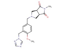 (3aR*,6aS*)-5-[4-methoxy-3-(1H-1,2,4-triazol-1-ylmethyl)benzyl]-2-methyltetrahydropyrrolo[3,4-c]pyrrole-1,3(2H,3aH)-dione