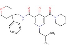 1-isobutyl-4-oxo-N-[(4-phenyltetrahydro-2H-pyran-4-yl)methyl]-5-(1-piperidinylcarbonyl)-1,4-dihydro-3-pyridinecarboxamide