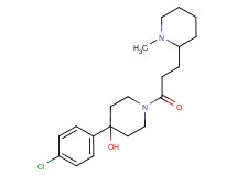 4-(4-chlorophenyl)-1-[3-(1-methyl-2-piperidinyl)propanoyl]-4-piperidinol