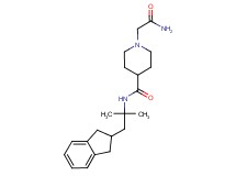1-(2-amino-2-oxoethyl)-N-[2-(2,3-dihydro-1H-inden-2-yl)-1,1-dimethylethyl]-4-piperidinecarboxamide