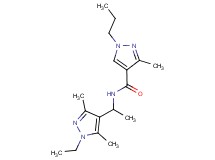 N-[1-(1-ethyl-3,5-dimethyl-1H-pyrazol-4-yl)ethyl]-3-methyl-1-propyl-1H-pyrazole-4-carboxamide