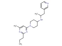 1-(6-methyl-2-propylpyrimidin-4-yl)-N-(1-methyl-2-pyridin-3-ylethyl)piperidin-4-amine