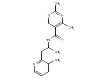 2,4-dimethyl-N-[1-methyl-2-(3-methyl-2-pyridinyl)ethyl]-5-pyrimidinecarboxamide trifluoroacetate