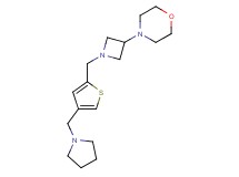 4-(1-{[4-(pyrrolidin-1-ylmethyl)-2-thienyl]methyl}azetidin-3-yl)morpholine