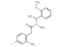 2-(4-fluoro-2-methylphenyl)-N-[1-(2-methoxyphenyl)ethyl]-N-methylacetamide
